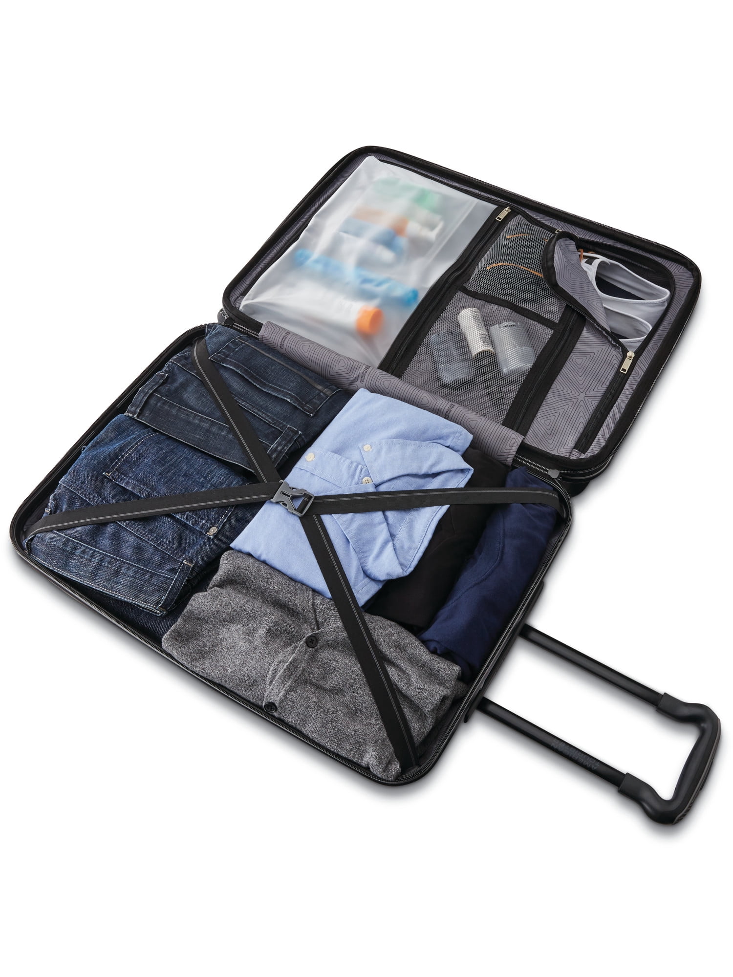 American Tourister Cargo X 25-inch Hardside Spinner, Checked Luggage, One Piece