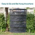 thumbnail image 4 of Labymos 2ft 2 Layer Herb Collapsible Drying Rack W/Zipper Black Mesh Trays Dry Net Hanging for Hydroponics, 4 of 8
