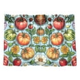 thumbnail image 7 of Yayeee Kitchen Curtains Tier Pair Light Filtering 27"x36" Rod Pocket Short Cafe Window Panel, Floral Tomatoes, 7 of 7