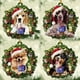 thumbnail image 4 of Guirnalda navideña con colgantes de cachorros, adornos colgantes para el coche y el árbol de Navidad, bonita decoración para la sala de estar con forma de perro, suministros de acrílico para fiestas, 4 of 5