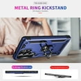 thumbnail image 2 of Decase Compatible with Samsung Galaxy S25 Ultra 2025 Case+1-Pack Tempered Screen Protector,Military Grade Drop Protection Cover with 360° Rotating Kickstand,Heavy Duty Shockproof Phone Case,Blue, 2 of 6