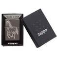 thumbnail image 5 of Zippo Horse Black Ice Pocket Lighter, 5 of 5