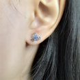 thumbnail image 3 of Cute Pumpkin Carriage Stud Earrings for Women 925 Sterling Silver Cubic Zirconia Vintage Lucky Princess Tiny Small Studs Cartilage Hypoallergenic Holiday Birthday Halloween Jewelry Dainty Gifts, 3 of 11