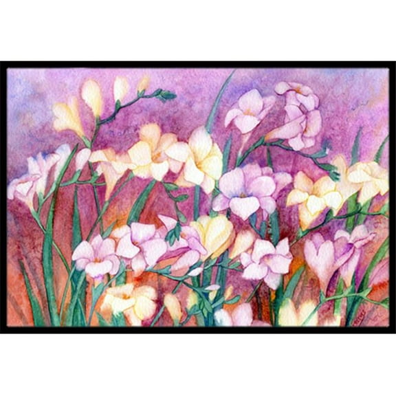 Freesias Indoor or Outdoor Mat- 18 x 27