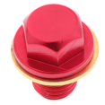 thumbnail image 2 of Tapón Metal Pan para ATV y Moto Rojo shamjiam Tornillo de perno de drenaje, 2 of 6