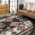 thumbnail image 2 of nuLOOM Rosemarie Bohemian Soft Shag Tassel 3' x 5' Area Rug, Grey, 2 of 4