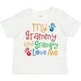 thumbnail image 3 of Inktastic My Grammy and Grampy Love Me Boys or Girls Toddler T-Shirt, 3 of 5