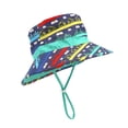 thumbnail image 6 of CYRBOKO Boys' Fisherman Hat, Airy Cotton Material Sun Proof Adjustable Design Summer Outdoor Use Multicolor Size 1 T, 6 of 9