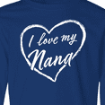 thumbnail image 4 of Inktastic I Love My Nana in White Chalk Heart Long Sleeve Youth T-Shirt, 4 of 5