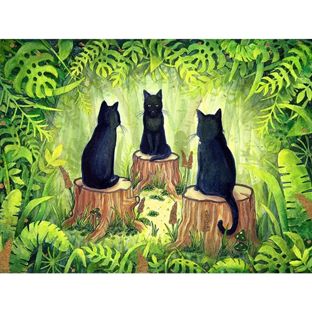 Diamond Painting 5D DIY Full Square Drill Cat Kit Decoración del hogar Art Craft(3) Hugtrwg Para estrenar