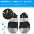thumbnail image 2 of Innens Warm Pet Dog Shoes Waterproof Winter Anti-slip Rain Snow Boots,Black, 2 of 13