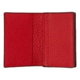 thumbnail image 3 of Fendi Red Grained Leather Baguette Logo Card Case Wallet 7M0222, 3 of 7