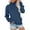 Dark Blue, variant on Women's Mock Neck Pullover Sweater Loose Fit Long Sleeve Casual Comfortable Everyday Top Dark Blue XXL
