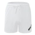 thumbnail image 3 of Outfmvch Joggers For Men Mens Shorts Men Solid Color Casual Drawstring Mid Waist Sports Shorts With Pockets Mens Sweatpants With Pockets White L, 3 of 7