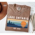 thumbnail image 3 of Lake Ontario Graphic T-shirt Lake Ontario Shirt Ontario Vacation Tee Pine Tree Graphic Tee Great Lakes Souvenir, 3 of 9