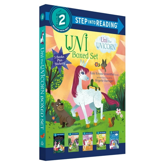 Step Into Reading Uni the Unicorn Step Into Reading Boxed Set: Uni Brings Spring; Uni's First Sleepover; Uni Goes to School; Uni Bakes a C, (Paperback)
