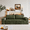 Green - 63inch, variant on Eyisean 63" W Corduroy Boneless Couch, 2-Seater Compression Sofa with Deep Seat, No Assembly Required, Comfy Loveseat Sofa with 2 Pillows, Sofa Couches for Living Room/Apartment