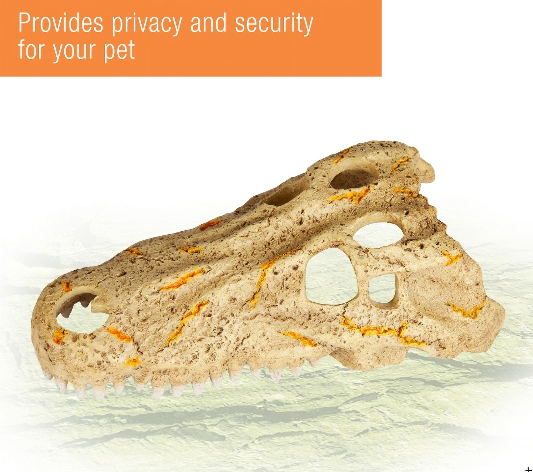 Zilla Rapid Sense Decor Crocodile Skull [Reptile Thermometers, New Reptile Supplies, Zilla, Reptile Supplies] Medium - 1 count