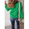thumbnail image 3 of Ahlaray Warm & Chic Dark Green Terry Fleece Crewneck for All Sizes, 3 of 8