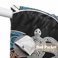 thumbnail image 4 of Polynesia Texture Swag Valances for Windows, Kitchen Curtains 36 Inch Length 2 Panels Set, Retro Traditional Tribe Turtle Abstract Short Curtains for Small Windows Rod Pocket Cafe Curtains 28"x36", 4 of 8