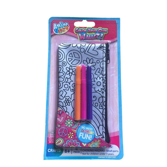 Color Your Own Wallet Peace and Love