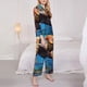 thumbnail image 3 of Balery Colorful Underwater Sea Turtle Conjunto de Pijama con Estampado para Mujer, Conjunto de Dos Piezas con Manga Larga, Ropa de Dormir Suave con Bolsillos, Pijamas Cómodos-X-Large, 3 of 7