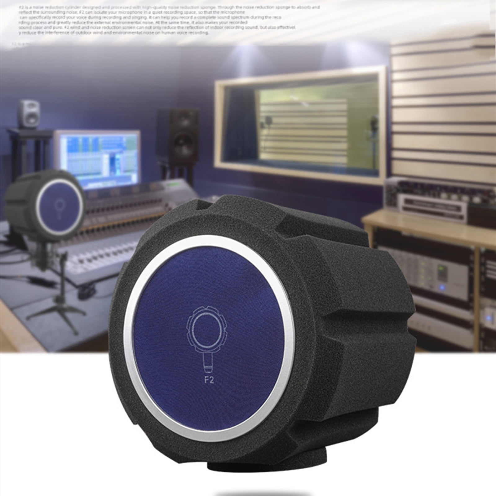 High Quality for Pop Filter Foam Pro Microphone Custom Studio Mic Shield Portable Vocal Booth Recording Wind Screen