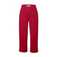 thumbnail image 6 of Women's Sports Fitness Pants Casual Loose High Waist Pants Drawstring Jogging Pants Women's Straight Leg Wide Leg Pants Casual Pants Yoga Pants, 6 of 6
