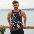 thumbnail image 6 of Yiaed Patriotic Bulldog Art Print Mens Compression Shirt Slimming Body Shaper Vest Workout Tank Tops Abs Abdomen Undershirts-4X-Large, 6 of 7
