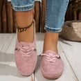 thumbnail image 2 of Suede Loafers for Women Business Casual Flats Shoes Comfortable Lightweight Penny Loafers Slip On Work Flats Dress Shoes Pink Size 8.5, 2 of 8