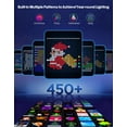 thumbnail image 3 of Smart RGBIC Curtain Lights 7.9×7.9FT, 256-LED Color-Changing Backdrop Lights with App Control, Music-Sync Fairy Lights for Christmas, Bedroom, Party Walls, Weddings, Outdoor, Patio & Holiday Decor, 3 of 7