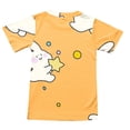 thumbnail image 6 of Zwiiyzr Toddler Baby Girls Boys Summer Outfits 2Pcs Casual Short Sleeved Jogger Shorts with Drawstring Home Print Sports Baby Clothes Summer Two-Piece Set Orange, 6 of 6
