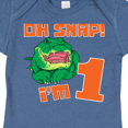 thumbnail image 4 of Inktastic Oh Snap I'm 1 Cute Green Alligator Boys or Girls Baby Bodysuit, 4 of 5