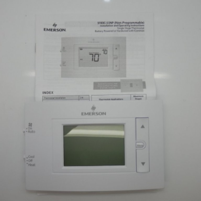 Emerson Low Volt NP Digital Tstat H or C,Wired 1F83C-11NP - Walmart.com
