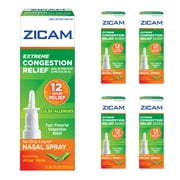 5 Pack Zicam Extreme Congestion Relief Liquid Nasal Spray 0.50oz Each