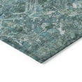 thumbnail image 5 of 9' X 12' Sage Teal Blue And Gray Geometric Washable Indoor Outdoor Area Rug, 5 of 5