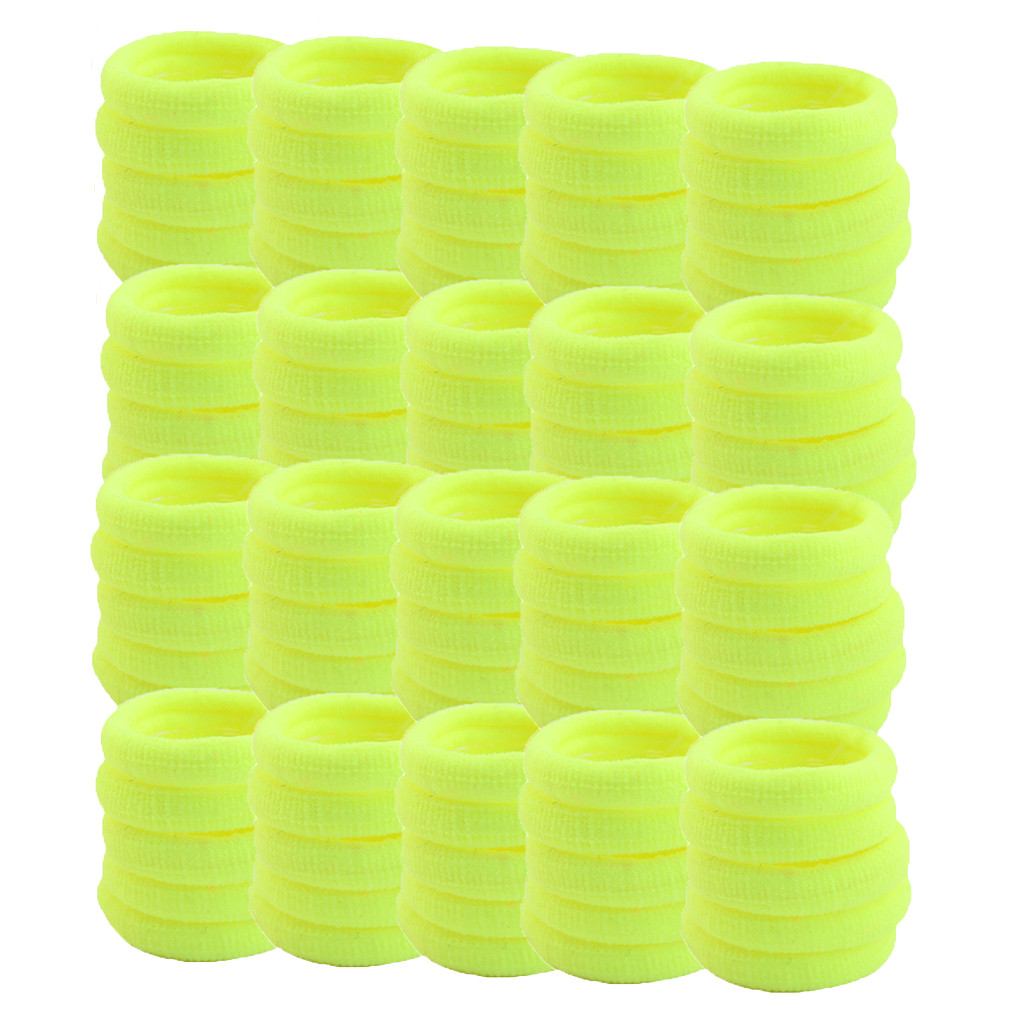100Pcs Women Girl Hair Band Ties Elastic Rope Ring Hairband Ponytail Holder!