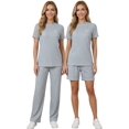 thumbnail image 1 of Conjunto Casual 3 Piezas Pantalón, Short y Blusa Versatilidad y Estilo para Mujer, 1 of 5