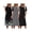 Black+deep Gray+butterfly, variant on 3 Pack Long Nightgowns for Women Ruffle House Dress