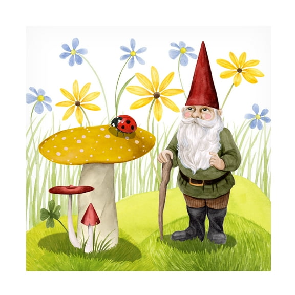 Grace Popp 'Gnome Neighbors IV' Canvas Art