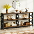 thumbnail image 5 of Tribesigns Console Table with Storage Shelves , 70.9" Industrial 3-Tier Sofa Table for Living Room, Long Foyer Table Entryway Table for Hallway, Front Door, Entrance, 5 of 8
