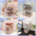 thumbnail image 4 of hkahxbgd Clear Hair Accessory Organizer Box with 6 Drawers  Compact Storage Organization Drawers Set for Cosmetics  Glasses  Stationery  Stackable Storage Containers Box for Bathroom  Clo, 4 of 7