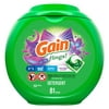 Gain flings! Laundry Detergent Soap Pacs, High Efficiency (HE), Moonlight Breeze Scent, 81 Count - Packaging May Vary