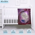 thumbnail image 4 of Horse Magical Animal Blanket Microfiber Flannel Throw Lightweight Super Soft Cozy Blankets for Couch Bed Sofa Chair, Gift for Birthday Thanksgiving Christmas 40"x30" for Pet, 4 of 6