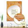 thumbnail image 3 of Designart "Golden Spiral Sunset Reverie I" Abstract Collages Oversized Wall Mirror - Modern Abstract Living Room Wall Mirror - Multiple Color Options, 3 of 6