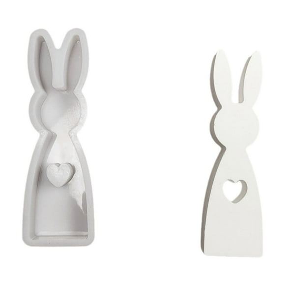 Lksixu Easter Decorations Cute Easter Bunny Shaped Model Print Easter Ornaments Spring Decor for Party Holiday