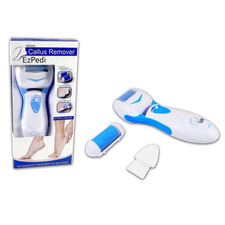 ISO Beauty CLSRMVR-243 EZPedi Electric Vibrating Portable Callus Remover - White