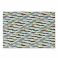 thumbnail image 1 of Underwater Cutting Board, Simplistic Floating Fish Forms in Row Aquatic Underwater Animal Design, Decorative Tempered Glass Cutting and Serving Board, Small Size, Multicolor, by Ambesonne, 1 of 1