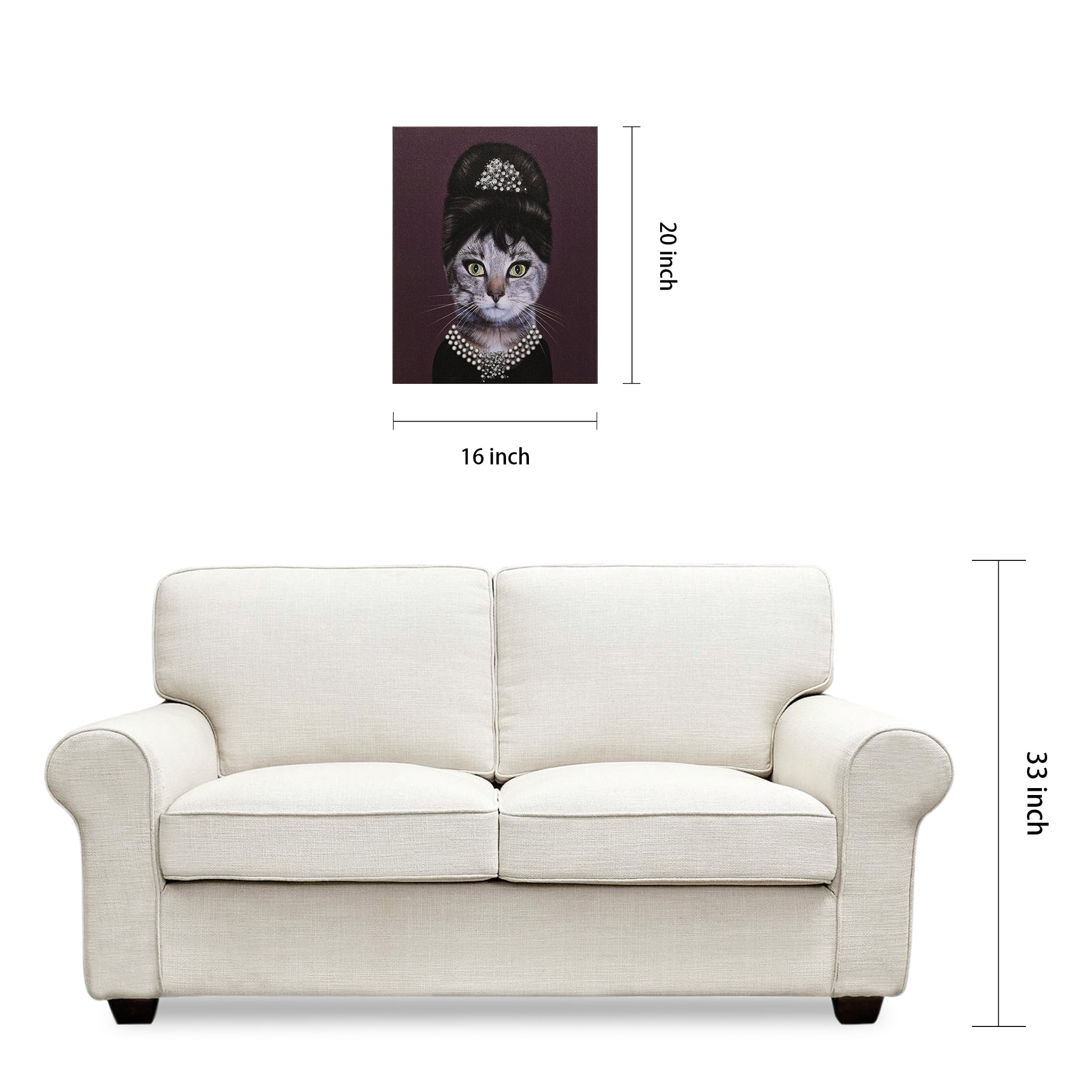 Empire Art Direct Pets Rock Breakfast Graphic Art on Wrapped Cat Canvas Wall Art