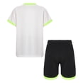 thumbnail image 2 of Sxiwei Kids Football Basketball Jersey Outfit Color Block Quick-Drying T-shirts with Shorts Athletic White 4XS, 2 of 7